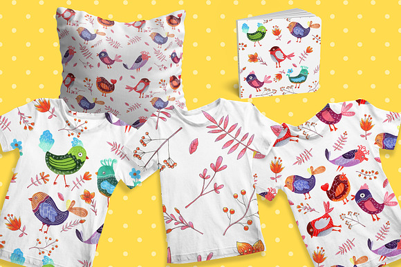 Funny Birds Patterns in Patterns - product preview 1