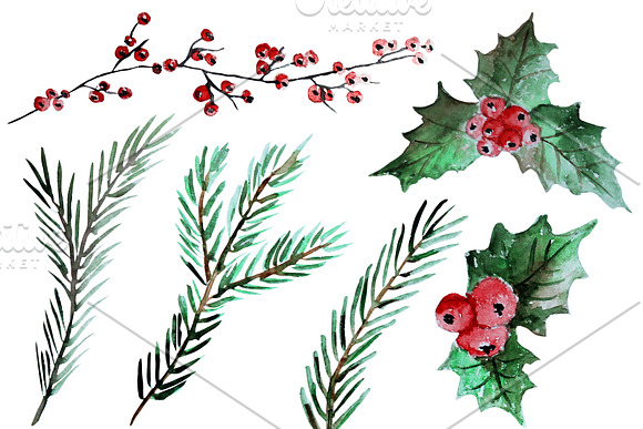 Christmas Decorations in Illustrations - product preview 2