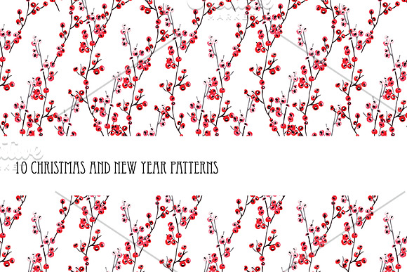 10 Christmas and New Year Patterns in Patterns - product preview 2