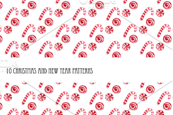 10 Christmas and New Year Patterns in Patterns - product preview 3