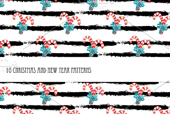 10 Christmas and New Year Patterns in Patterns - product preview 5