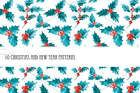 10 Christmas and New Year Patterns in Patterns - product preview 7