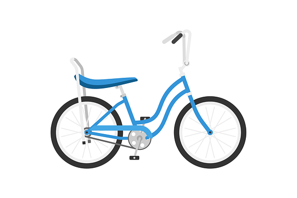 15 Flat Bike Icons in Beach Icons - product preview 5