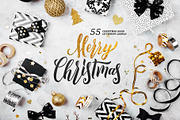 55 Christmas Lettering Labels