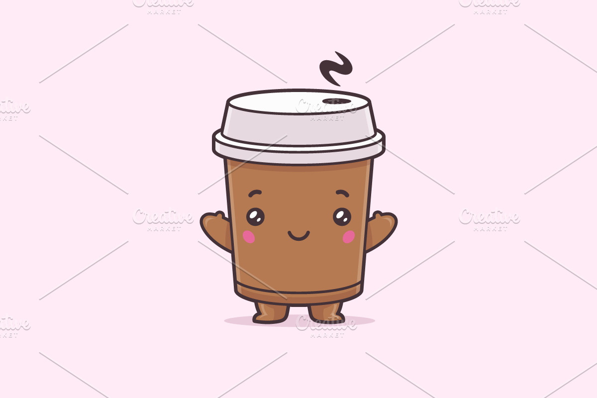 Coffee Mascot in Illustrations - product preview 8