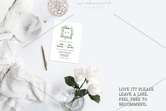 Herbaceous Wedding Invitation in Wedding Templates - product preview 1