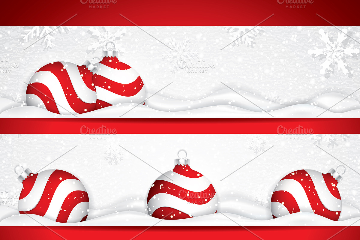 Christmas banners in Illustrations - product preview 8