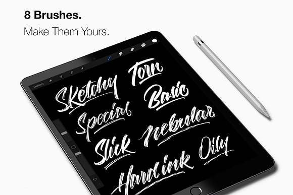 Procreate Lettering Brush Pack 2.0! in Photoshop Brushes - product preview 3