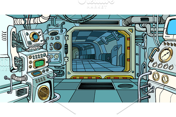 Cabin of the spacecraft