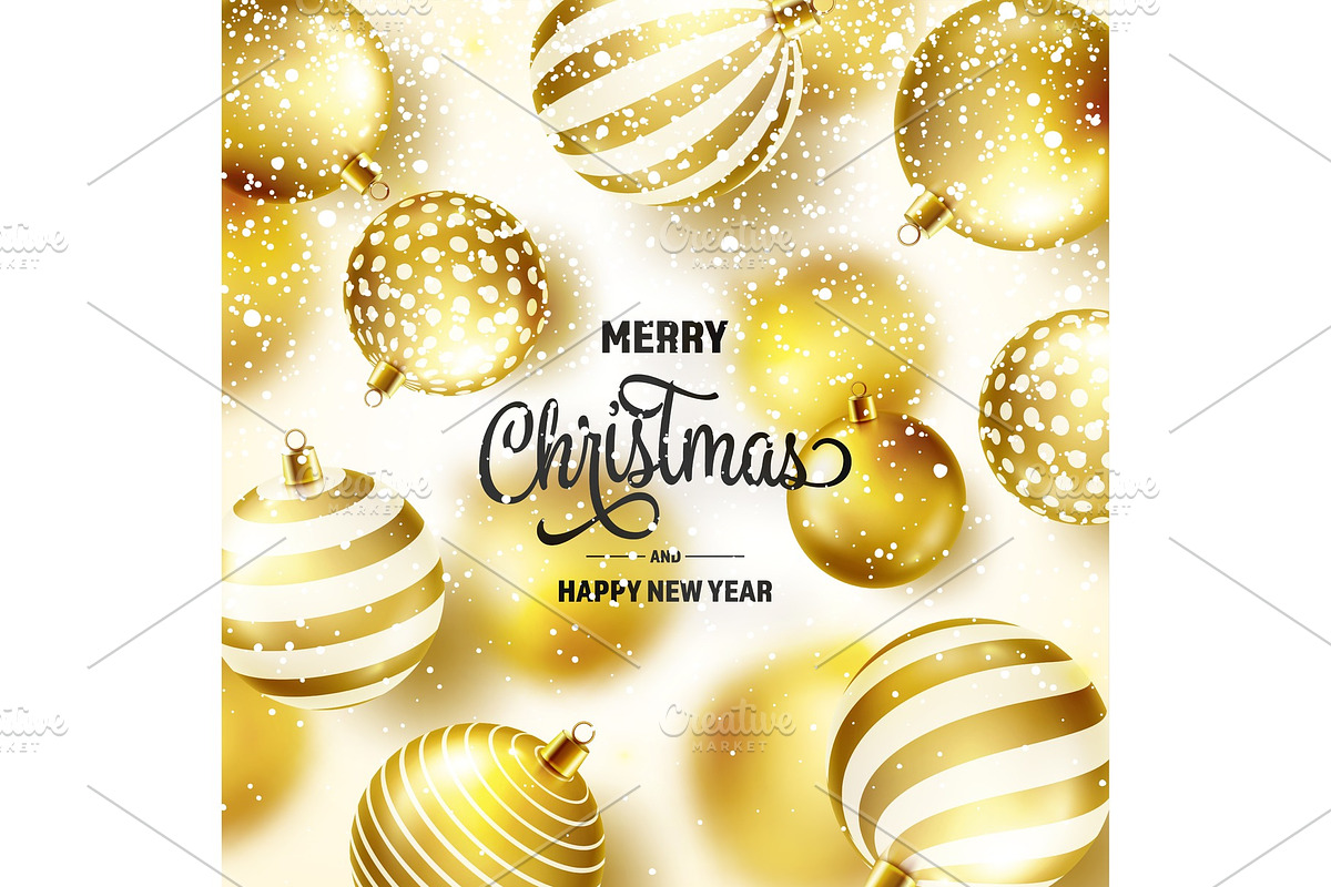 Christmas Background With Tree Balls in Objects - product preview 8
