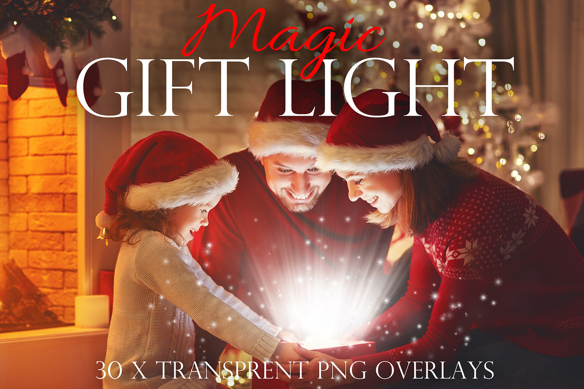 Christmas gift light overlays in Objects - product preview 8