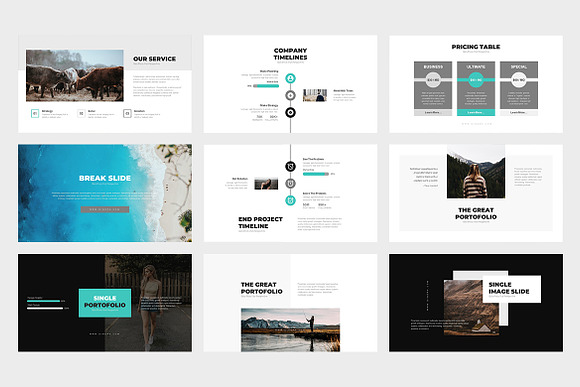 Dinera : Minimal Nature Keynote in Keynote Templates - product preview 2