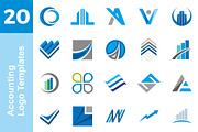 20 Logo Accounting Templates Bundle