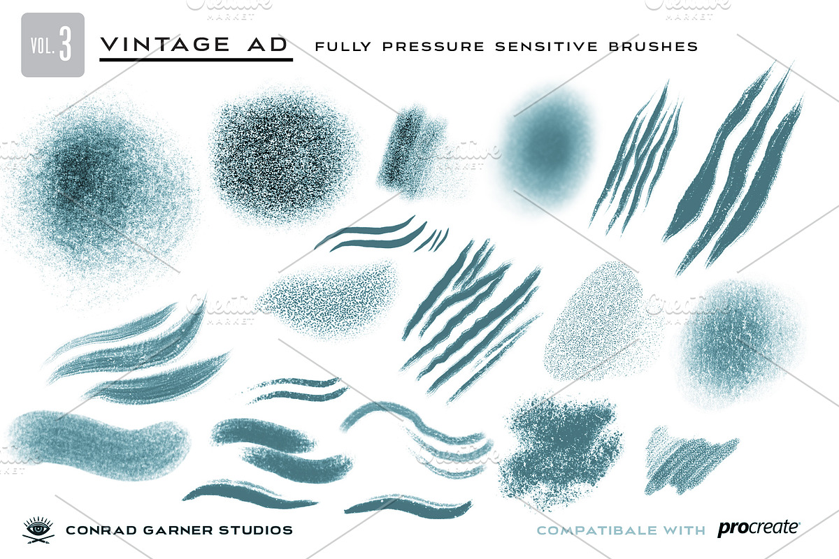 81 VINTAGE AD Brushes - Procreate in Add-Ons - product preview 8