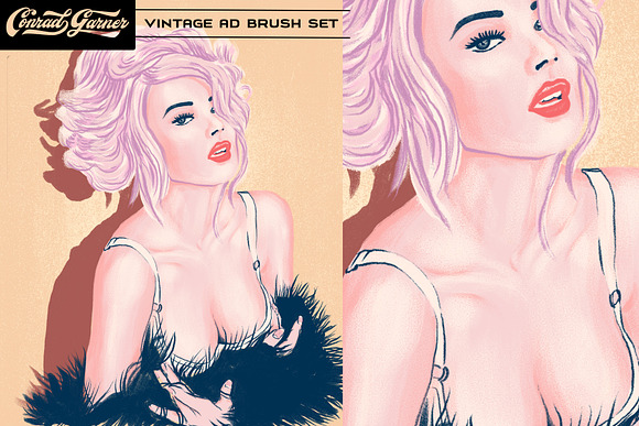 81 VINTAGE AD Brushes - Procreate in Add-Ons - product preview 3
