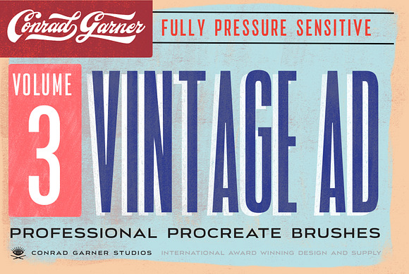 81 VINTAGE AD Brushes - Procreate in Add-Ons - product preview 4