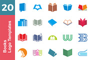 20 Logo Books Templates Bundle