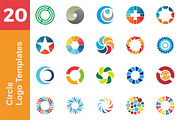 20 Logo Circle Templates Bundle