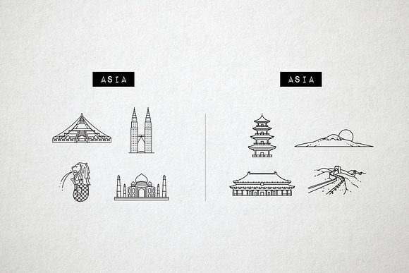 36 Monument Landmark Icons - Travel in Travel Icons - product preview 5