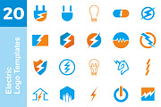 20 Logo Electric Templates Bundle