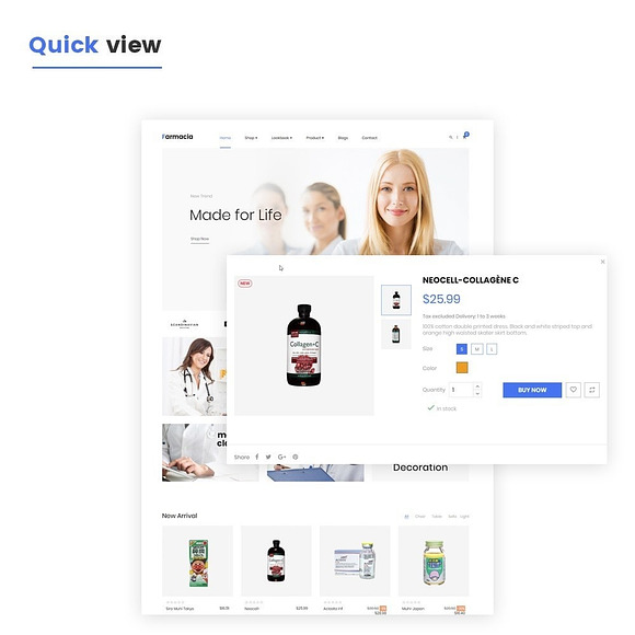 LEO FARMACIA - HEALTHCARE AND MEDICA in Bootstrap Themes - product preview 3