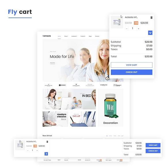 LEO FARMACIA - HEALTHCARE AND MEDICA in Bootstrap Themes - product preview 6