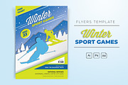 Winter Sports Games Flyers
