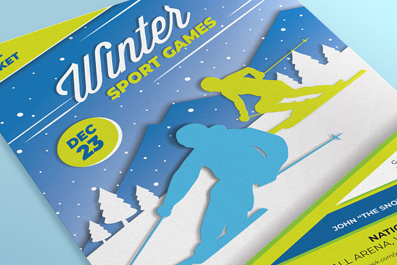 Winter Sports Games Flyers in Flyer Templates - product preview 1