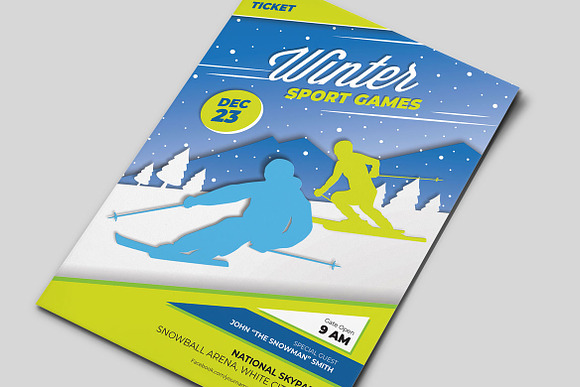 Winter Sports Games Flyers in Flyer Templates - product preview 2