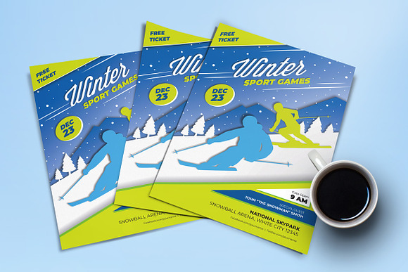 Winter Sports Games Flyers in Flyer Templates - product preview 4