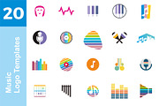 20 Logo Music Templates Bundle