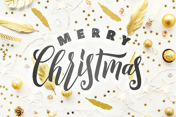 55 Christmas Lettering Labels in Illustrations - product preview 2