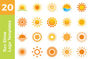 20 Logo Sun Shine Templates Bundle