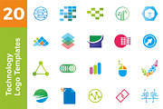 20 Logo Technology Templates Bundle