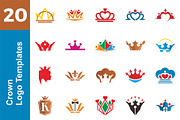 20 Logo Crown Templates Bundle