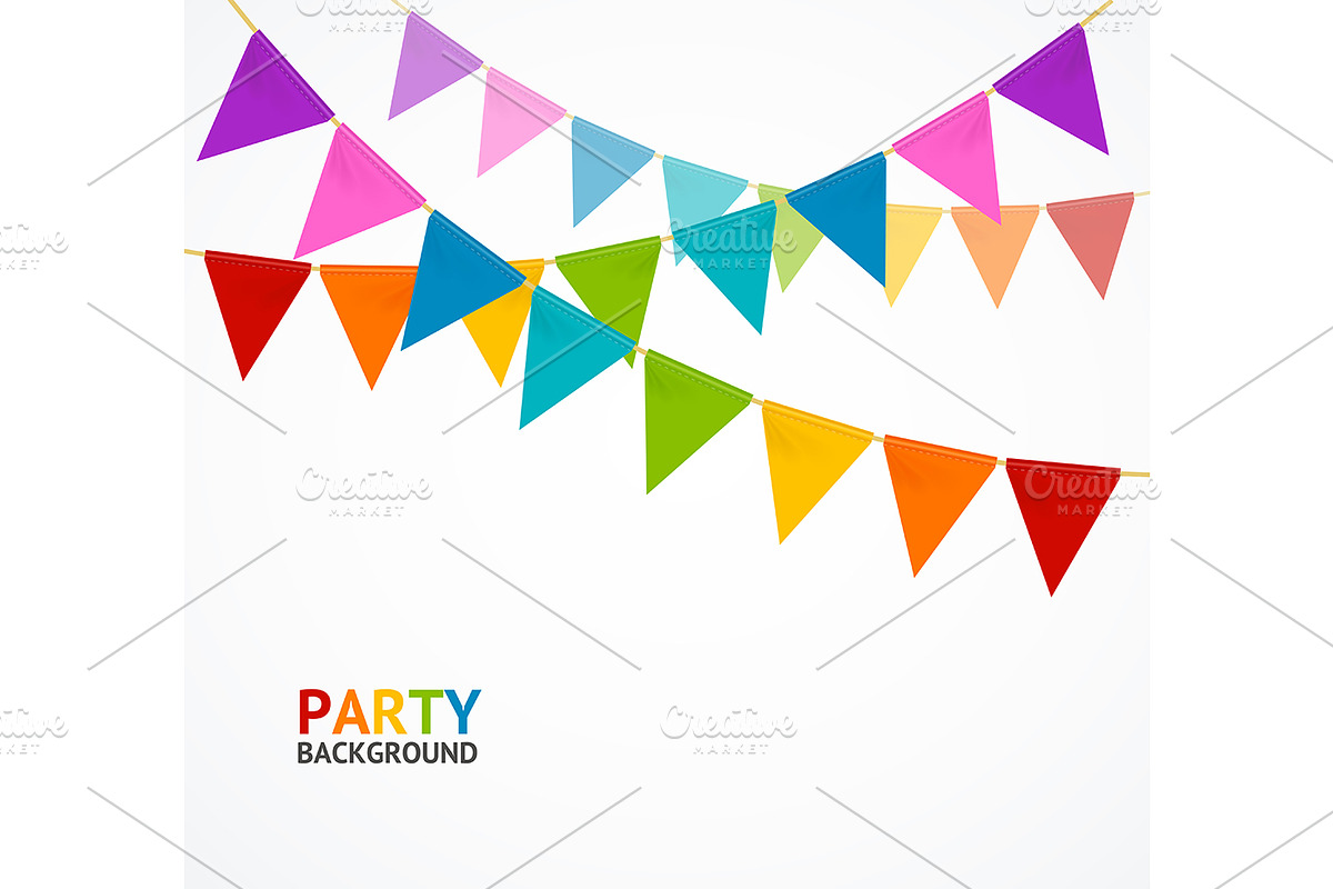 Party Concept Banner Card  in Illustrations - product preview 8