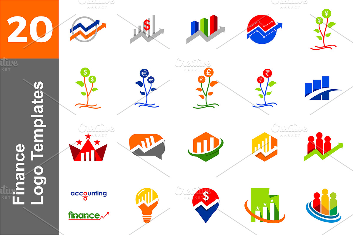 20 Logo Finance Templates Bundle in Logo Templates - product preview 8