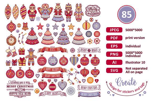Christmas Kit in Illustrations - product preview 4
