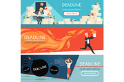 Deadline banners. Workload office