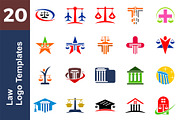 20 Logo Law Templates Bundle