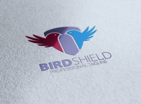 Bird Shield Logo in Logo Templates - product preview 3