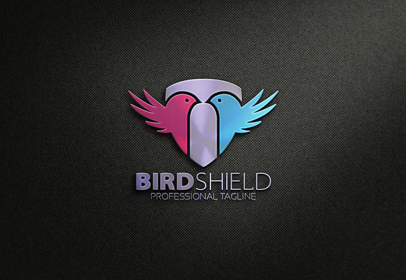 Bird Shield Logo in Logo Templates - product preview 6