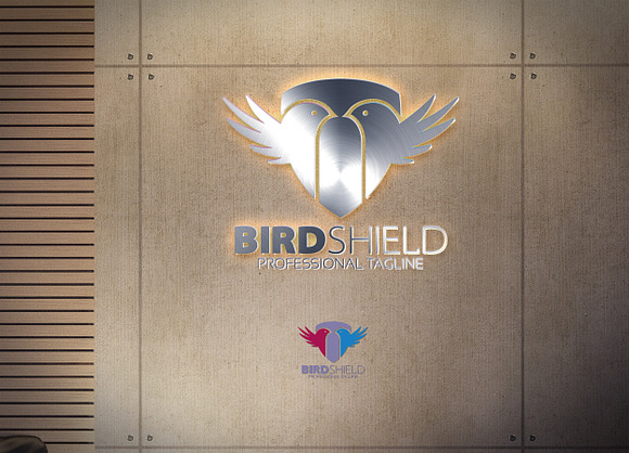 Bird Shield Logo in Logo Templates - product preview 7