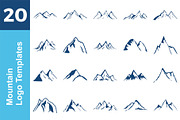 20 Logo Mountain Templates Bundle