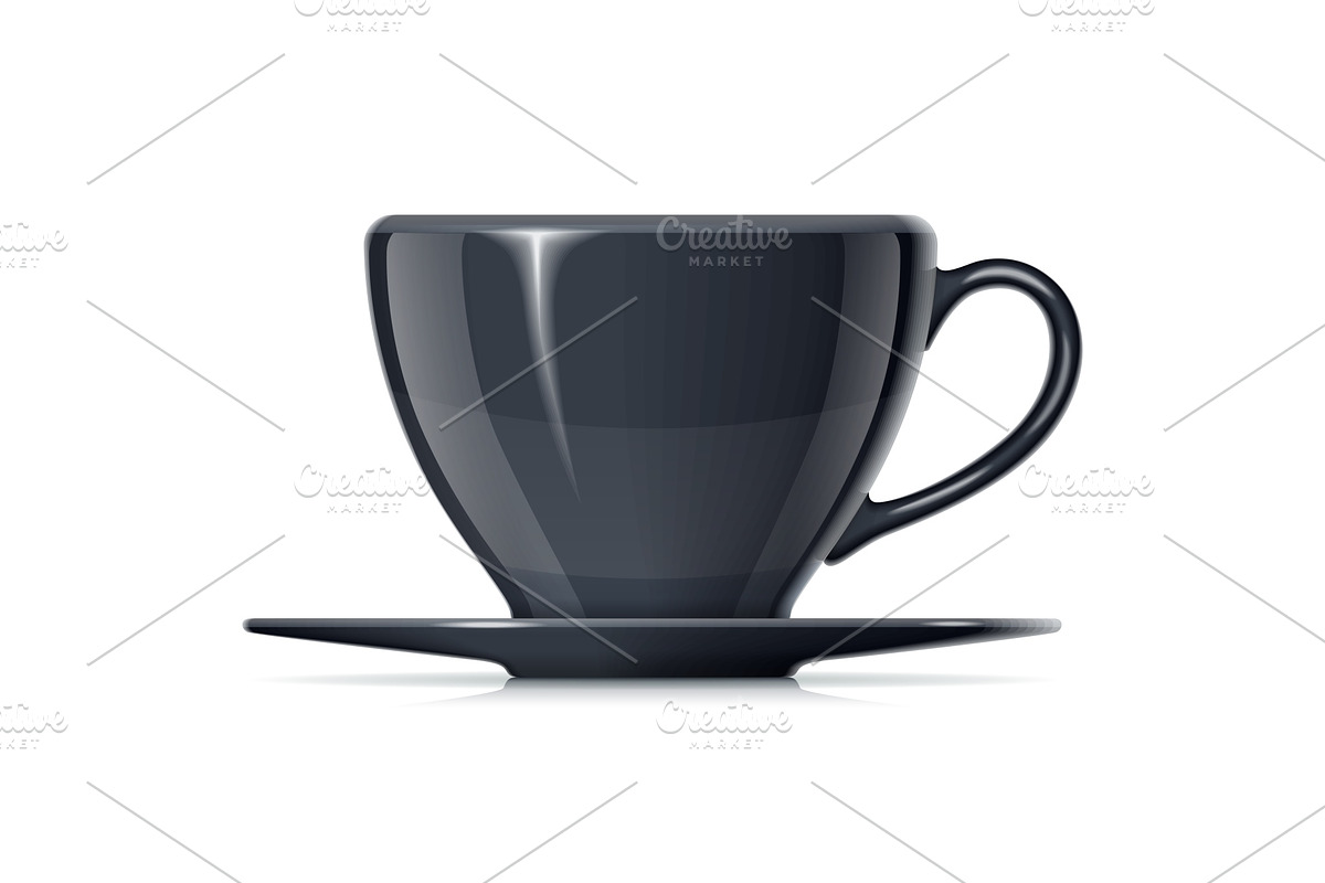 Ceramic cup for tea and coffee in Illustrations - product preview 8
