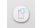Bitcoin chat app icon