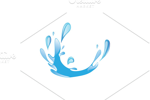 20 Logo Water Splash Templates Bundl in Logo Templates - product preview 3