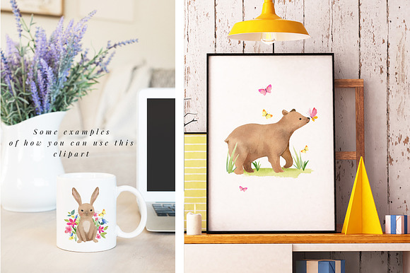 Spring Flower and Animal graphic set in Illustrations - product preview 3