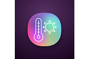 Summer temperature app icon