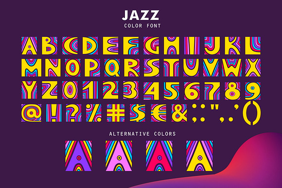 JAZZ - SVG Color Font in Colorful Fonts - product preview 2